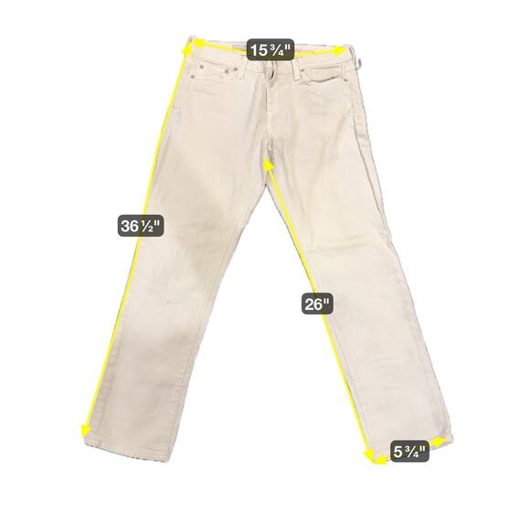 GAP 1969 Women's Girlfriend Jeans Denim White Size 29R 90s - Picture 3 of 16